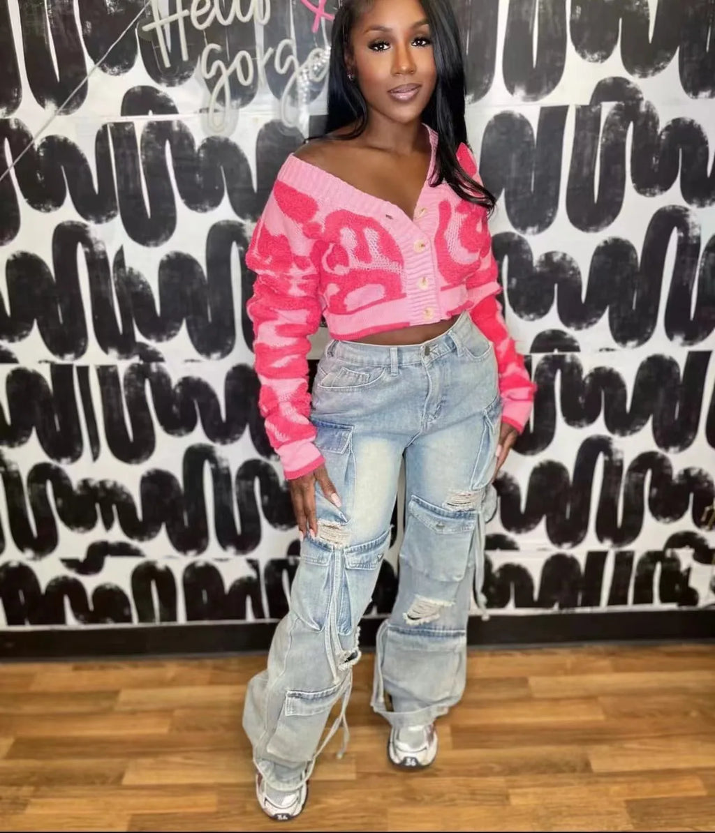Fall Knit Crop Sweater – Cozy Streetwear Style