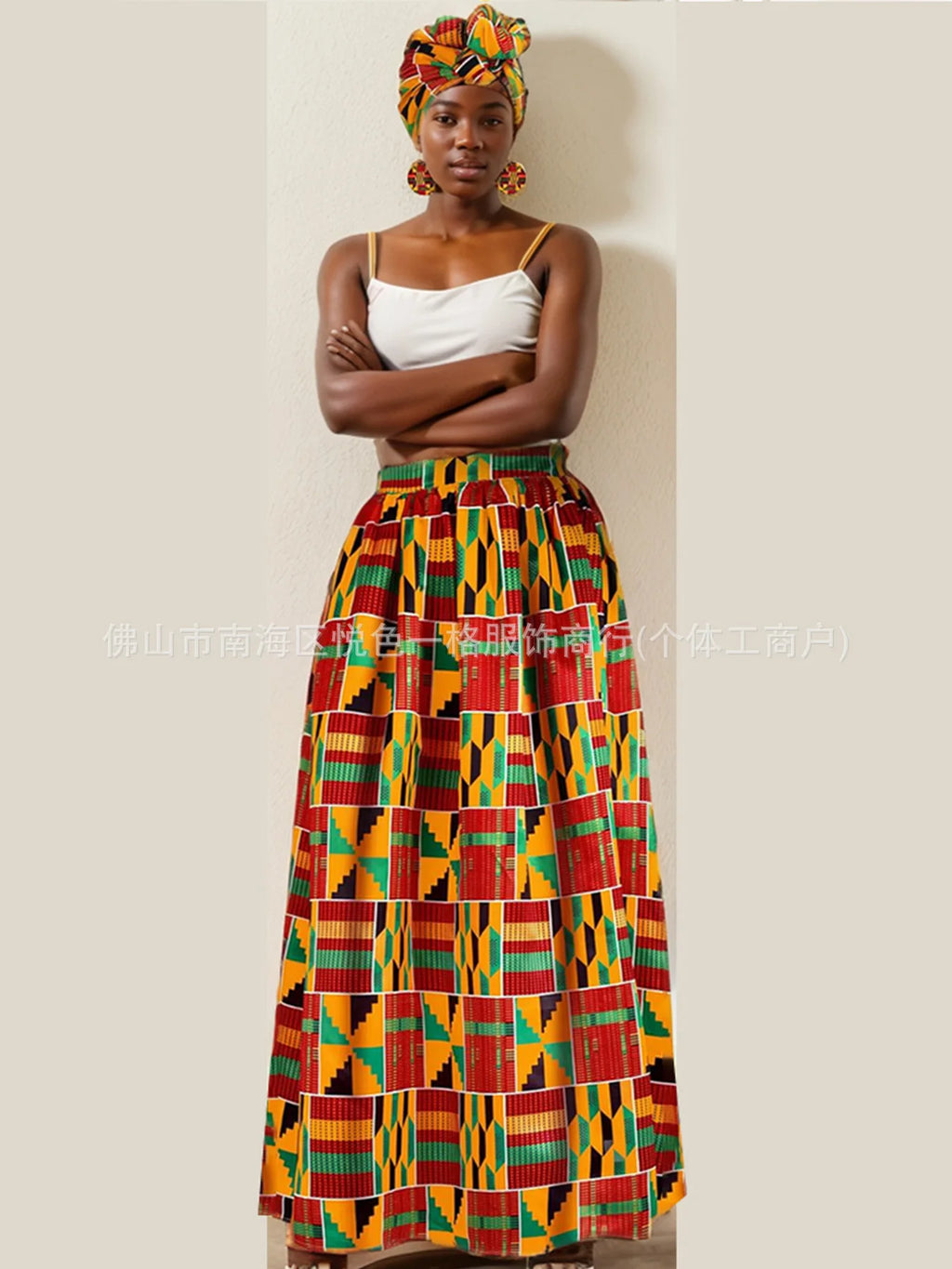 African Clothes for Women Long Print Skirt Maxi S Ankle-Length Plus Size Clothing