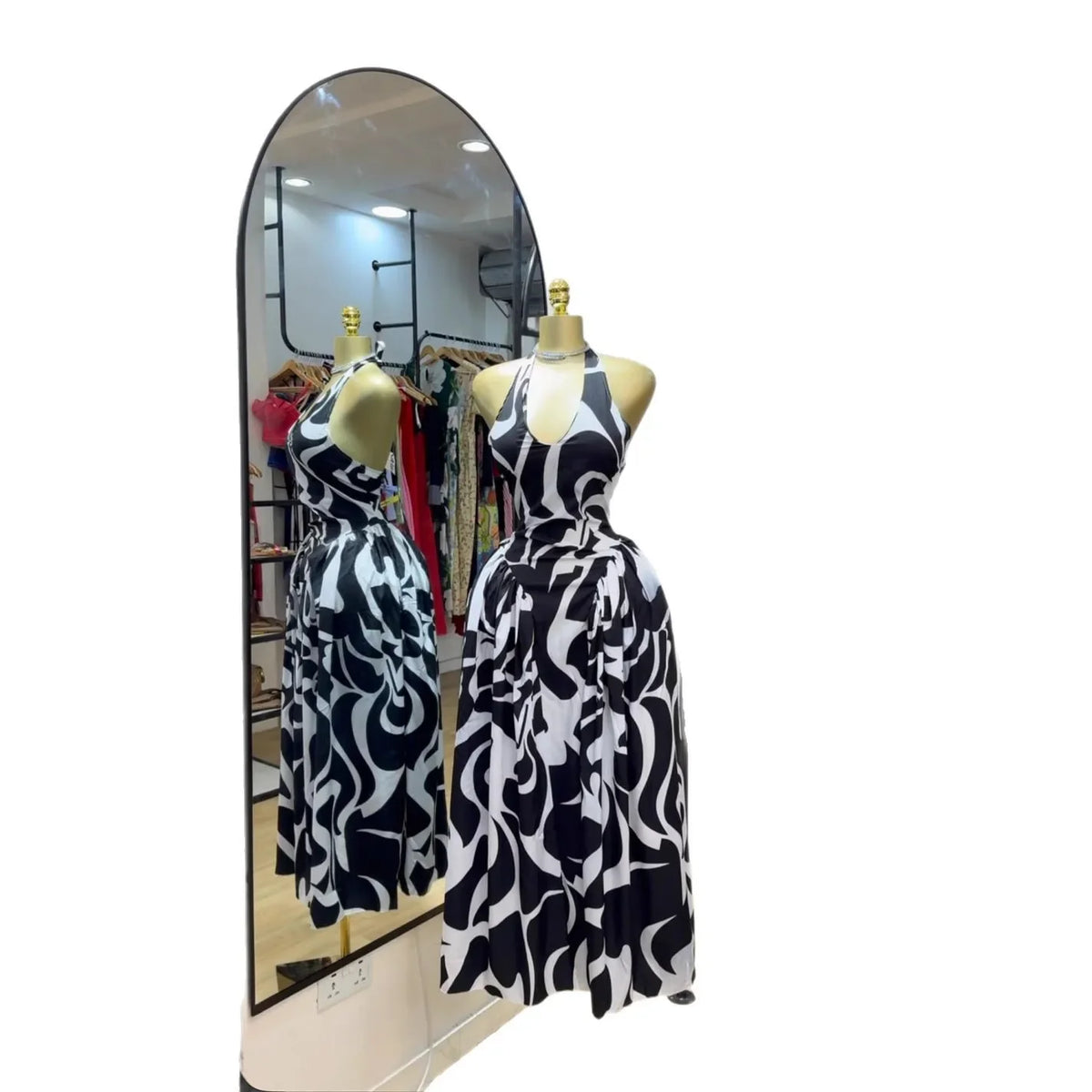 Sexy African Digital Print Off-Shoulder Midi Dress Women's Fashionable Strapless Gown Sleeveless Long Evening Skirt